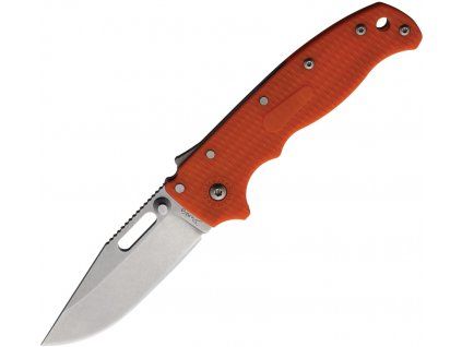 Demko AD20.5 AUS10A Stonewash ClipPoint Red Grivory